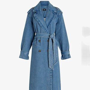 Express Denim Trench Coat